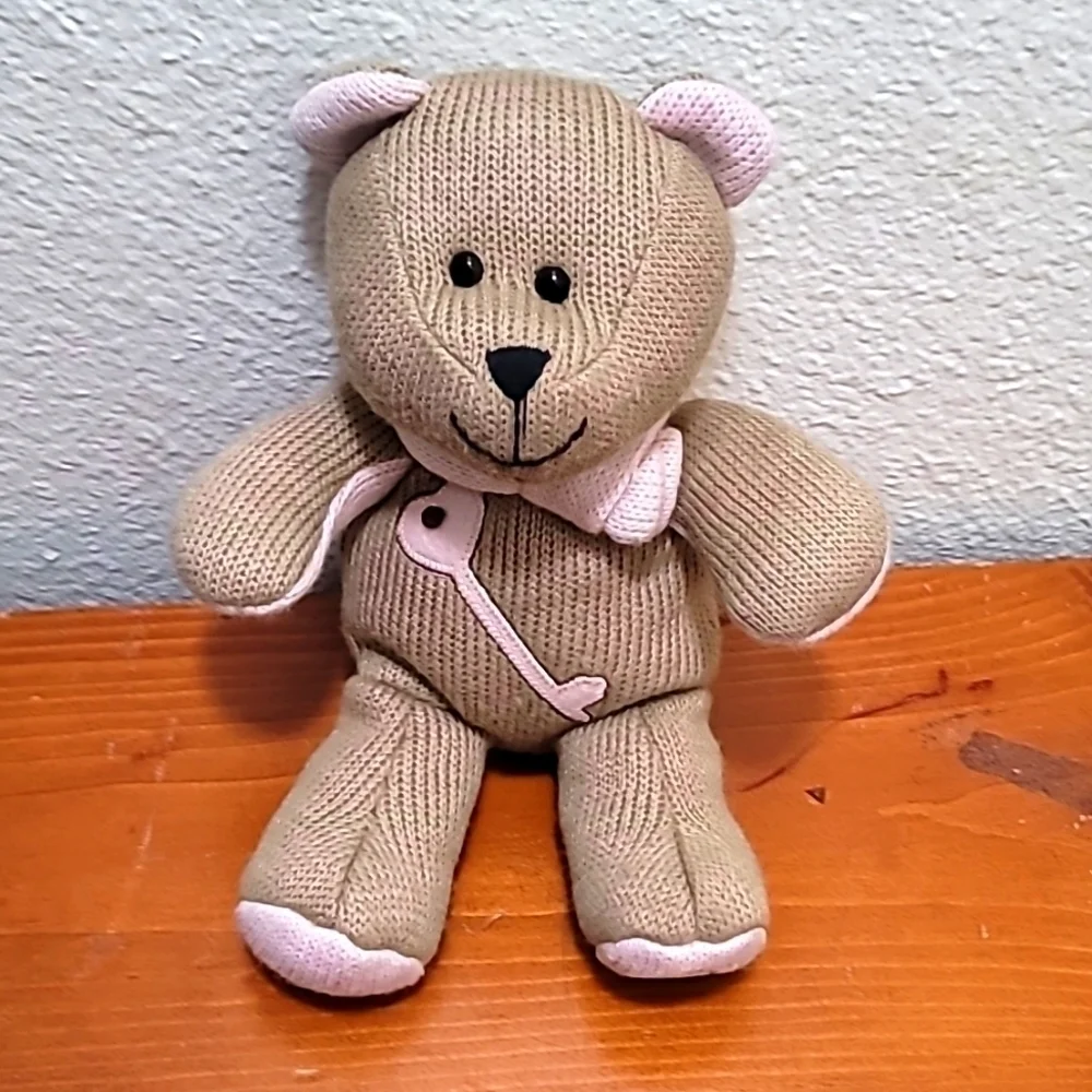 Starbucks Bearista Bear Plush Toy Unisex OS Tan Pink‎ 89th Edition 2010 Knit